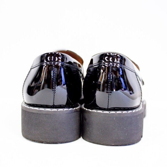 Franco Sarto Cassandra Platform Penny Loafer Black Slip-On Womens Shoes Size 6.5 - Picture 5 of 10